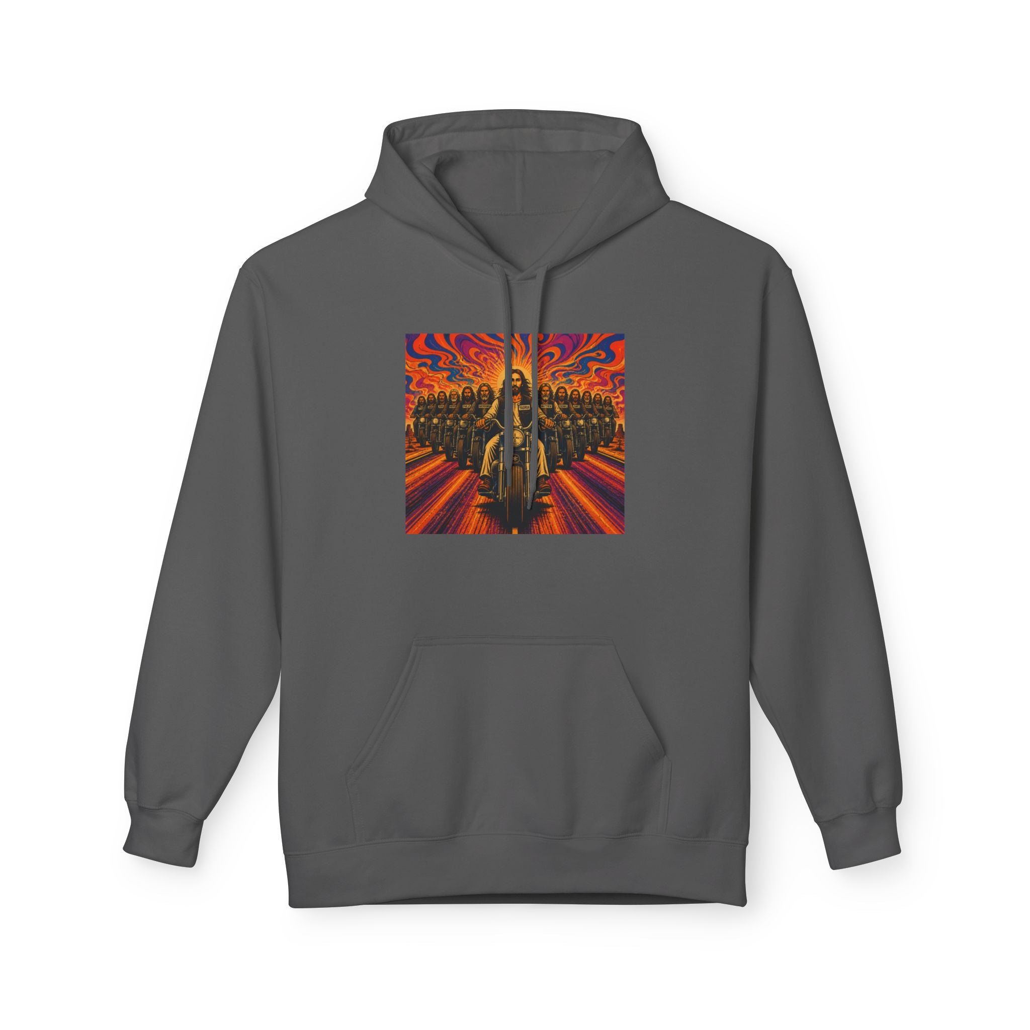 Yashua/Jesus 60's biker hoodie