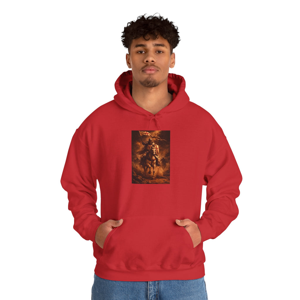 Mythic Rider Hoodie — Fiery Horseman Graphic Sweatshirt