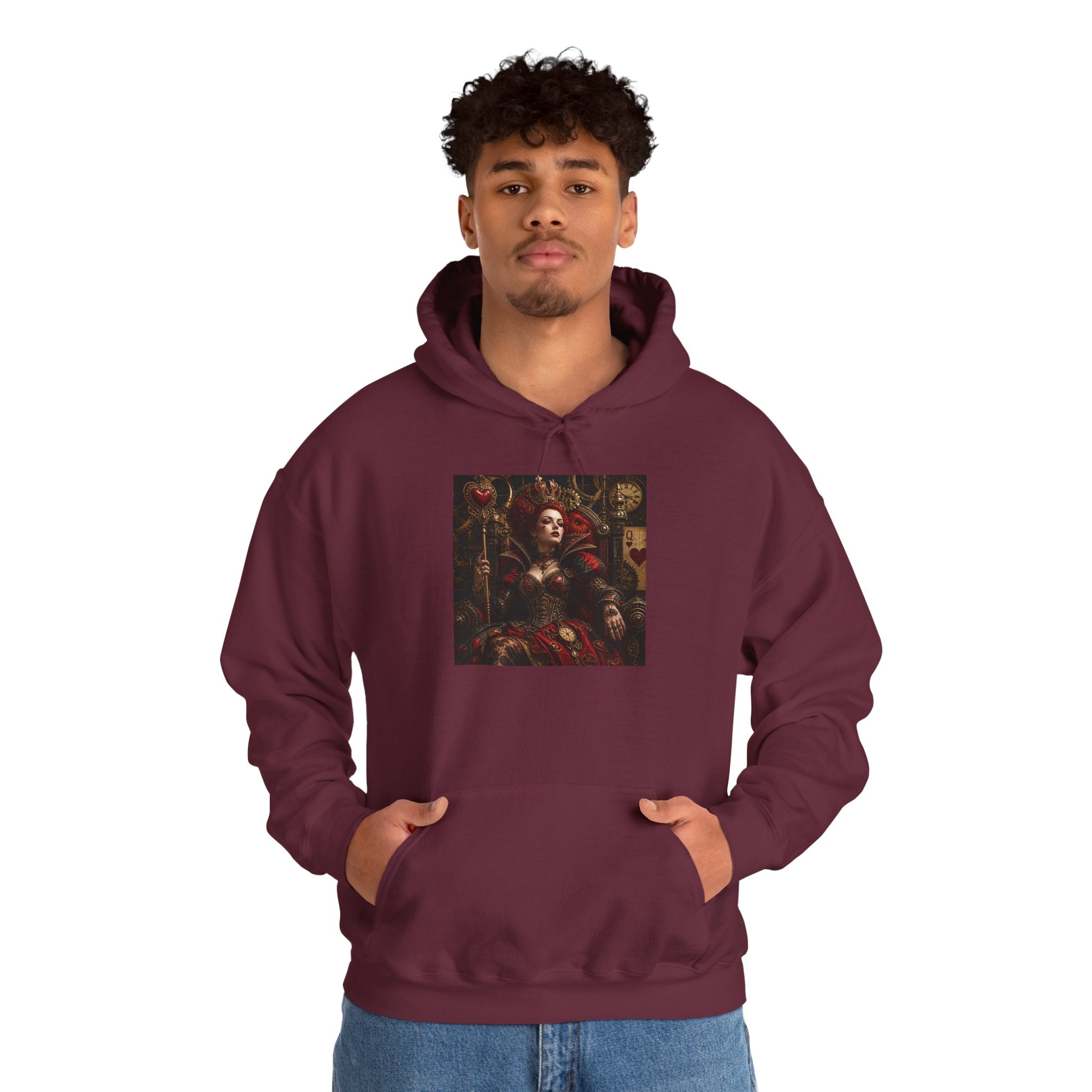 Medieval Steampunk Noble Portrait Hoodie — Vintage Renaissance Art Pullover