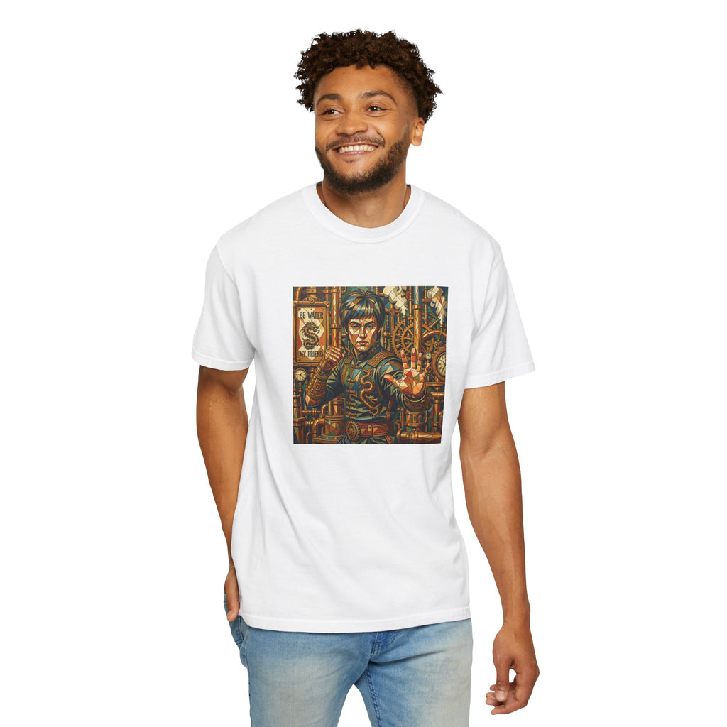 Steampunk Geo-pattern Bruce Lee T-shirt