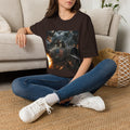 Jesus Military Pilot T‑Shirt — Vintage Jetfighter Scene with American Flag