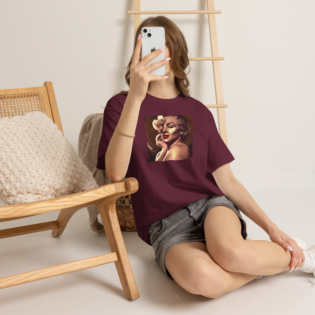 Vintage Glam Portrait Tee — Retro Pinup Art T-Shirt