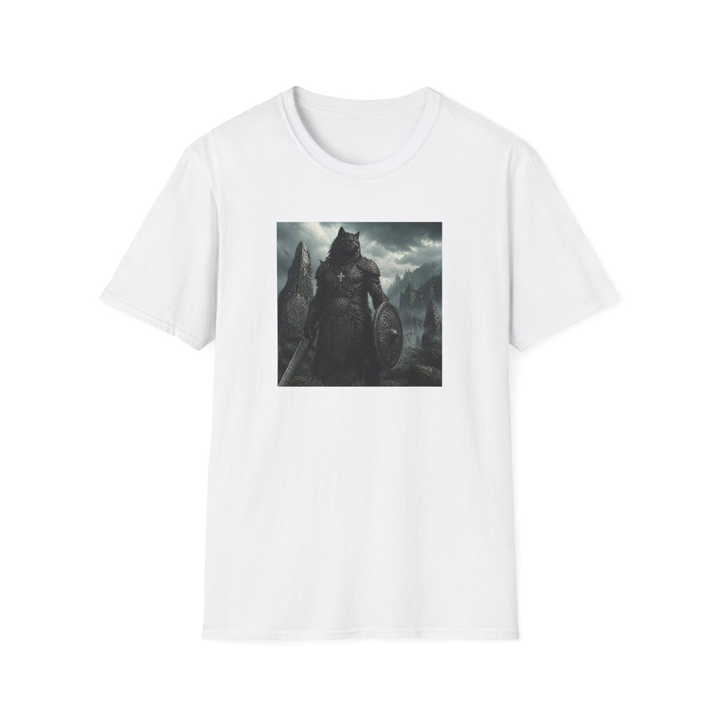 Celtic Wolf Warrior T-Shirt — Dark Fantasy Viking Wolf Knight Graphic Tee