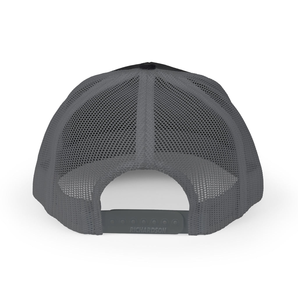 Religious Trucker Cap — Mosaic Sacred Heart Patch Snapback