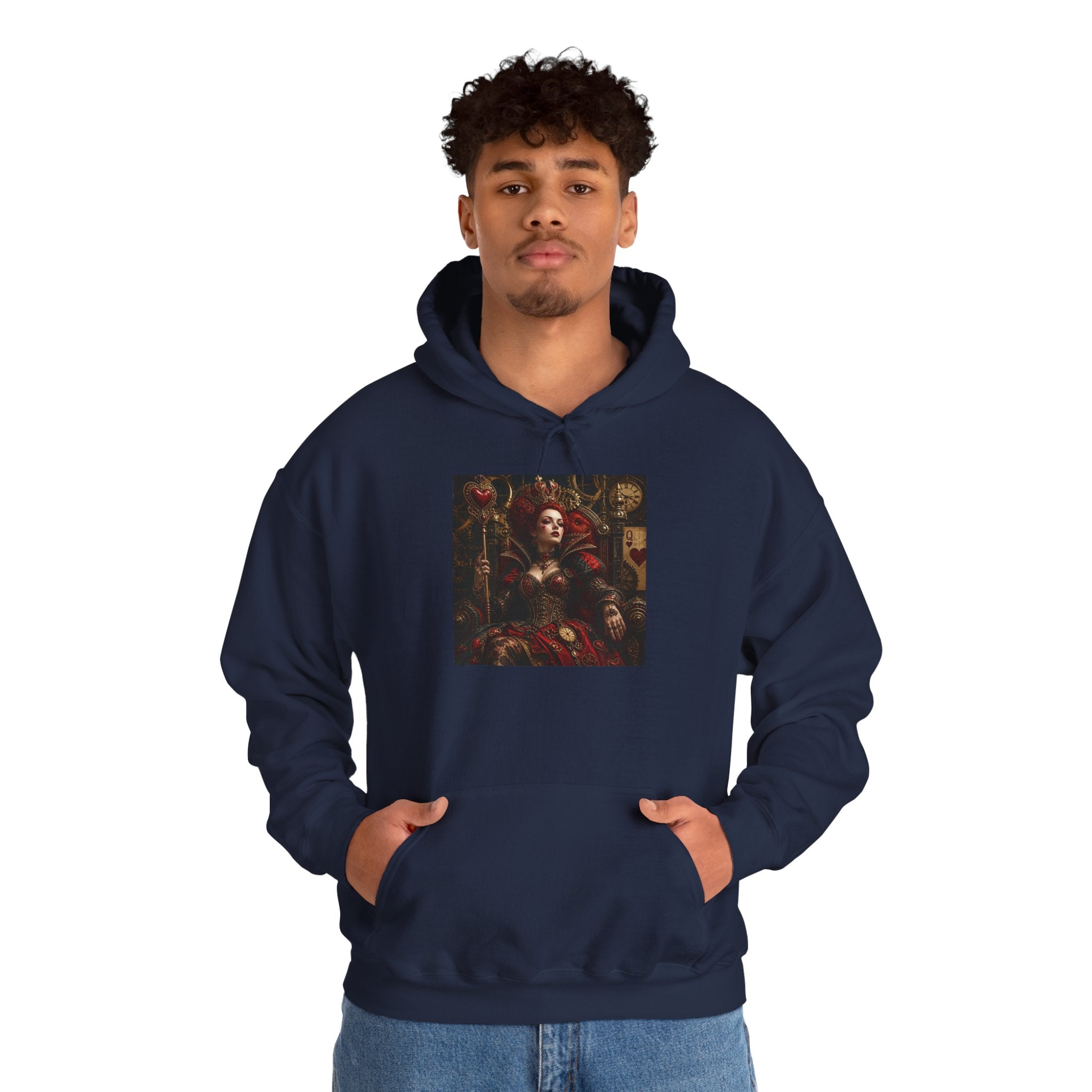Medieval Steampunk Noble Portrait Hoodie — Vintage Renaissance Art Pullover