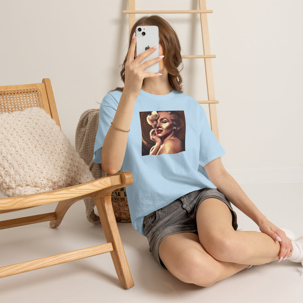 Vintage Glam Portrait Tee — Retro Pinup Art T-Shirt