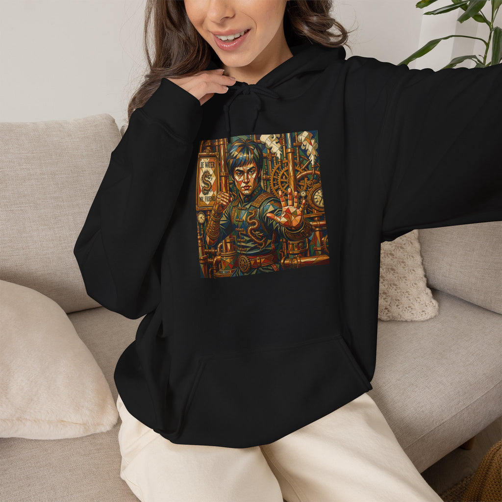 Hoodie —Steampunk Bruce Lee Artwork Hooded Sweatshirt