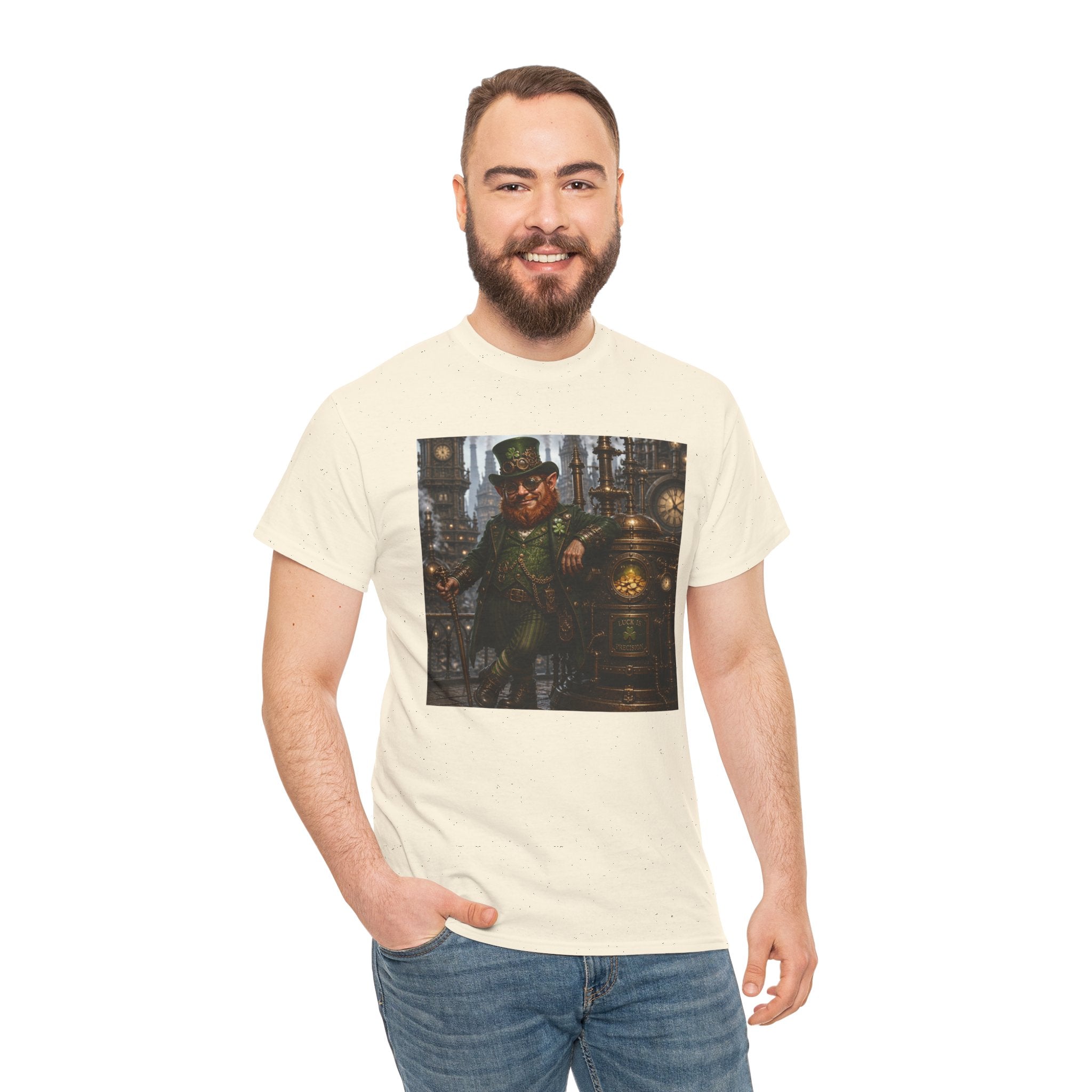 Steampunk Leprechaun T-Shirt — Vintage Industrial St. Patrick’s Day Tee
