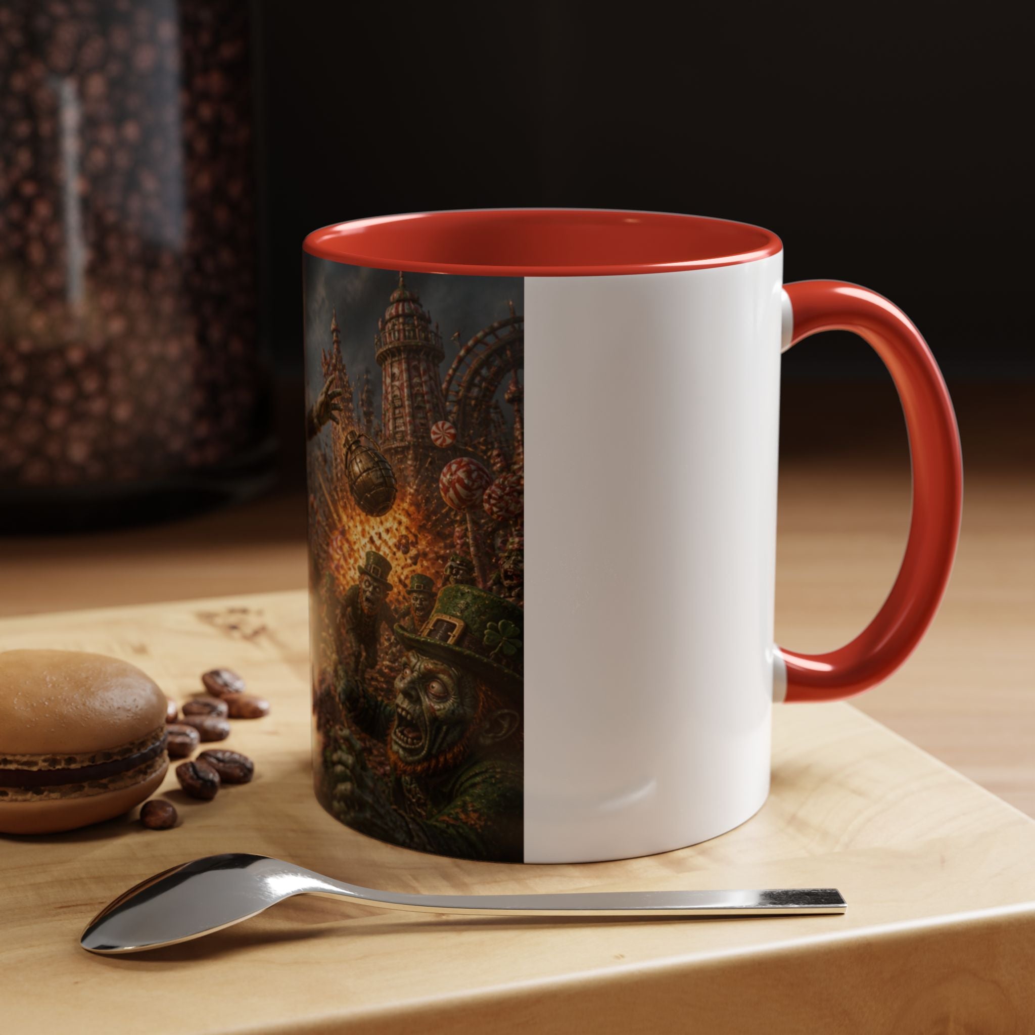 Steampunk Humpty Dumpty Fantasy Coffee Mug — Dark Fantasy Accent Mug (11/15oz)