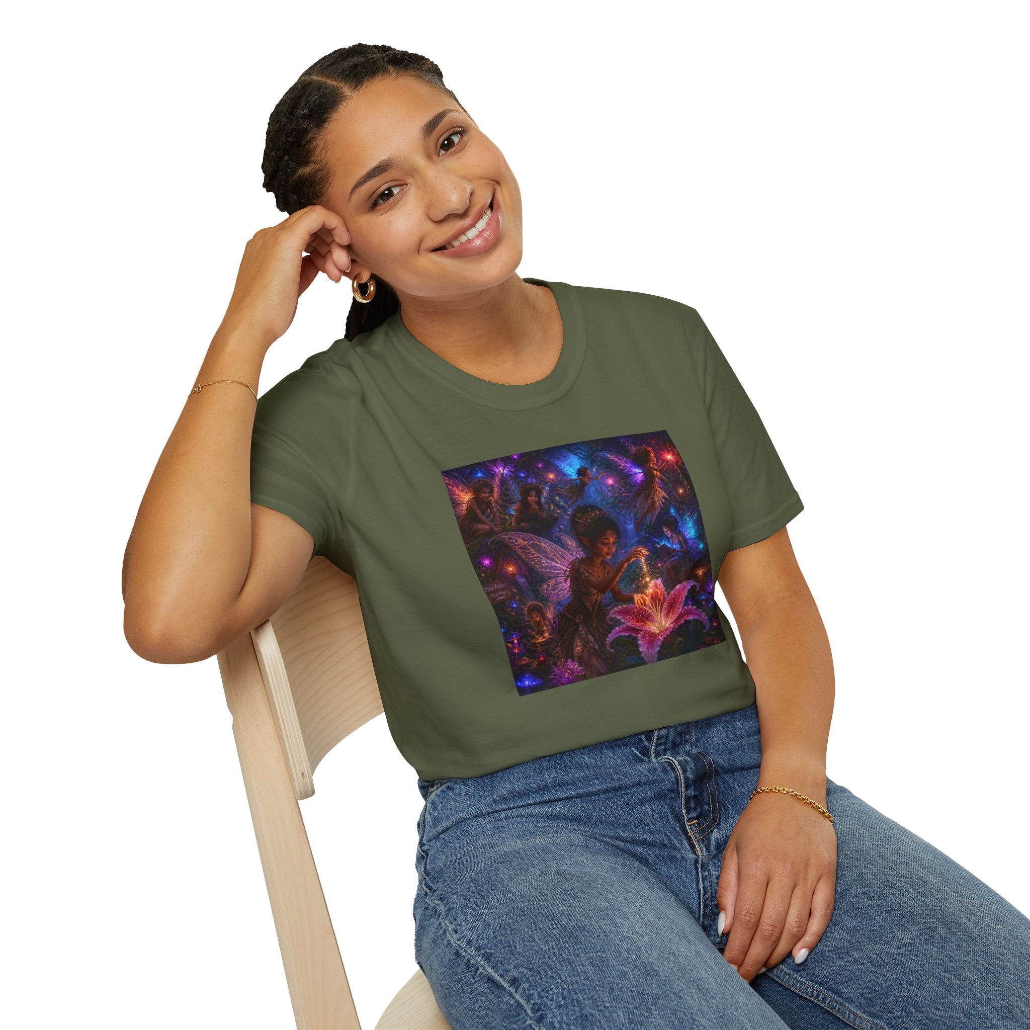 Fairy Garden T-Shirt — Enchanted Nightlight Wings Design