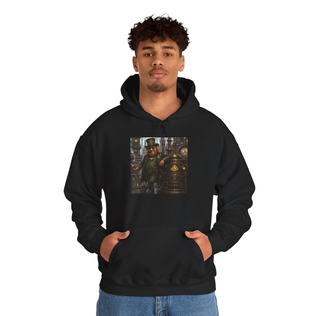 Steampunk City Explorer Hoodie — Vintage Sci‑Fi Pilot Graphic