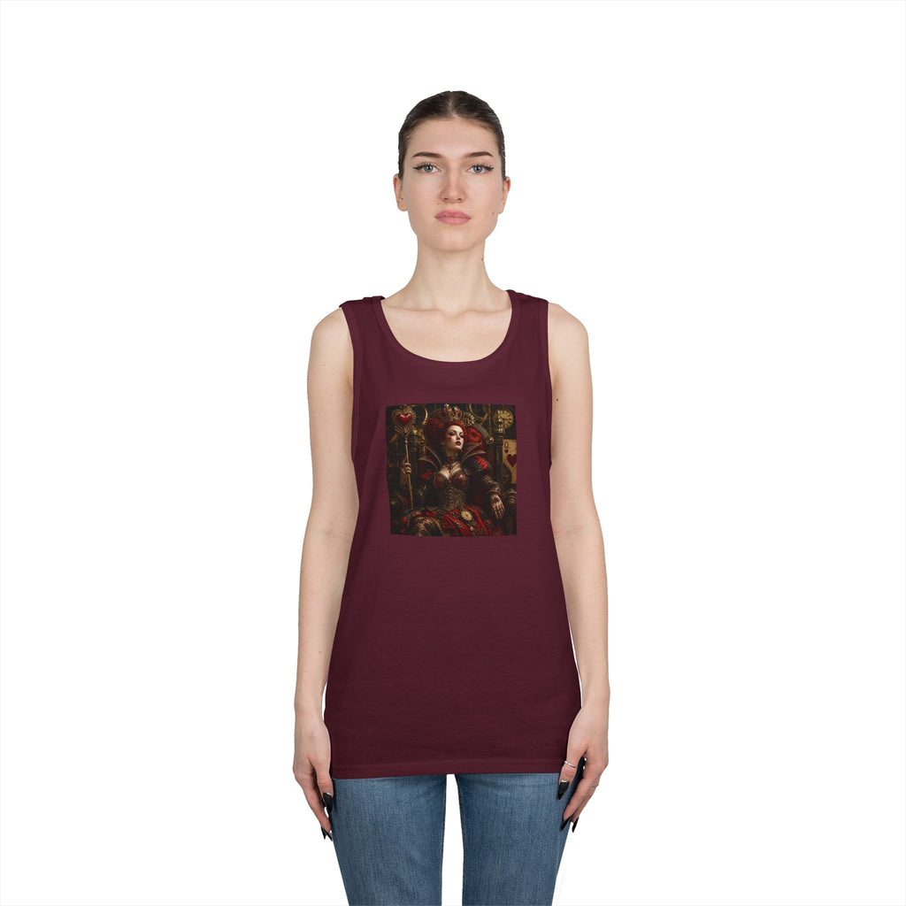 Renaissance Steampunk Art Tank Top — Gothic Queen Portrait Graphic Tank