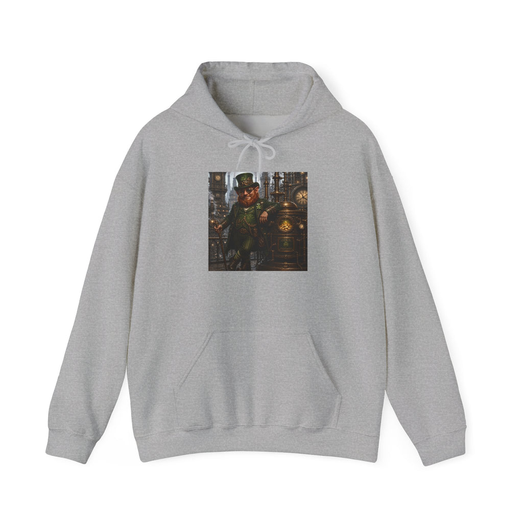 Steampunk City Explorer Hoodie — Vintage Sci‑Fi Pilot Graphic