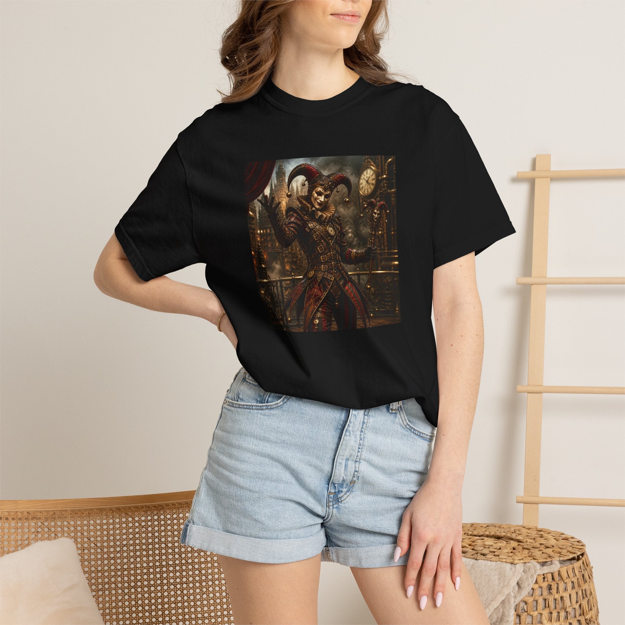 Steampunk Dark Carnival Jester Illustration