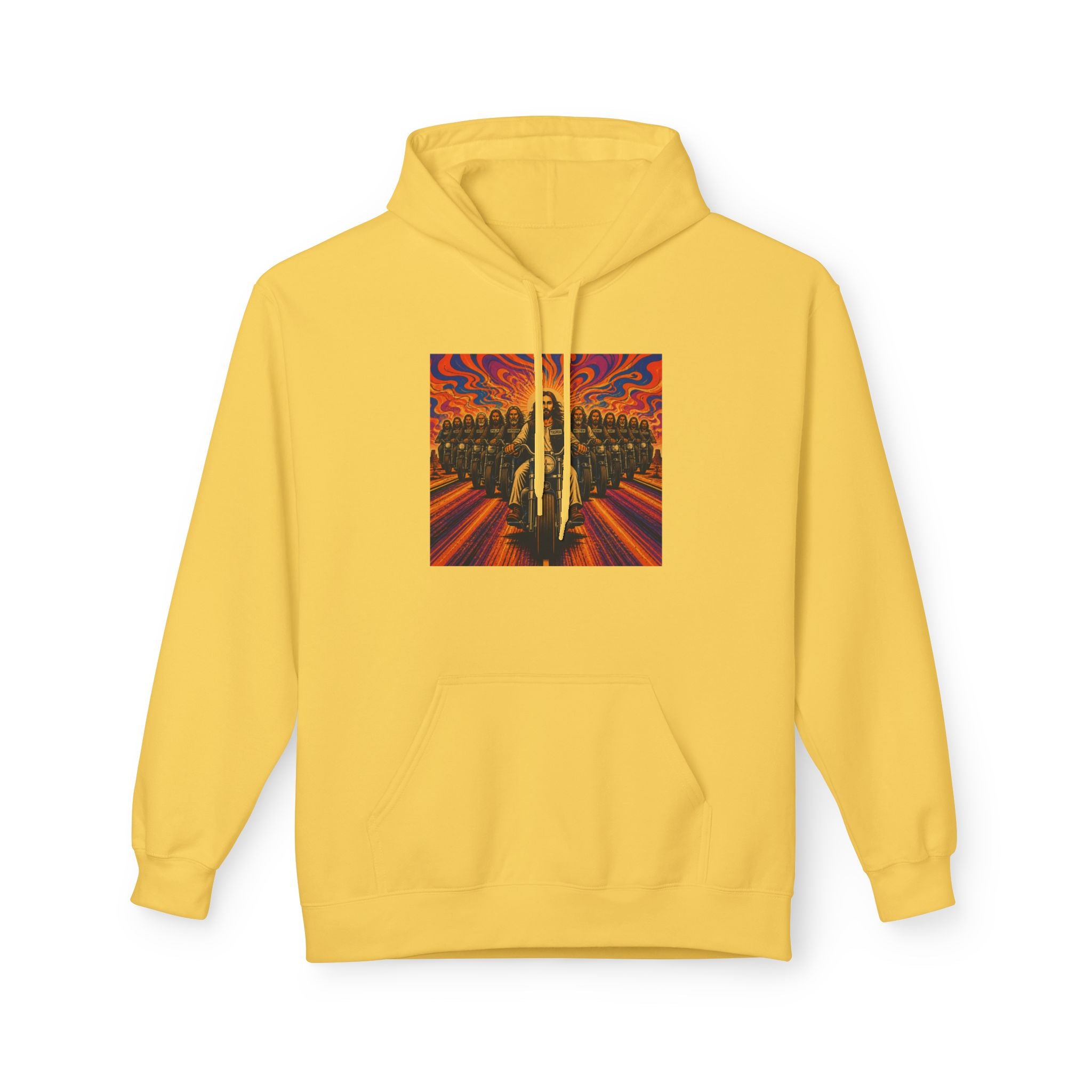 Yashua/Jesus 60's biker hoodie