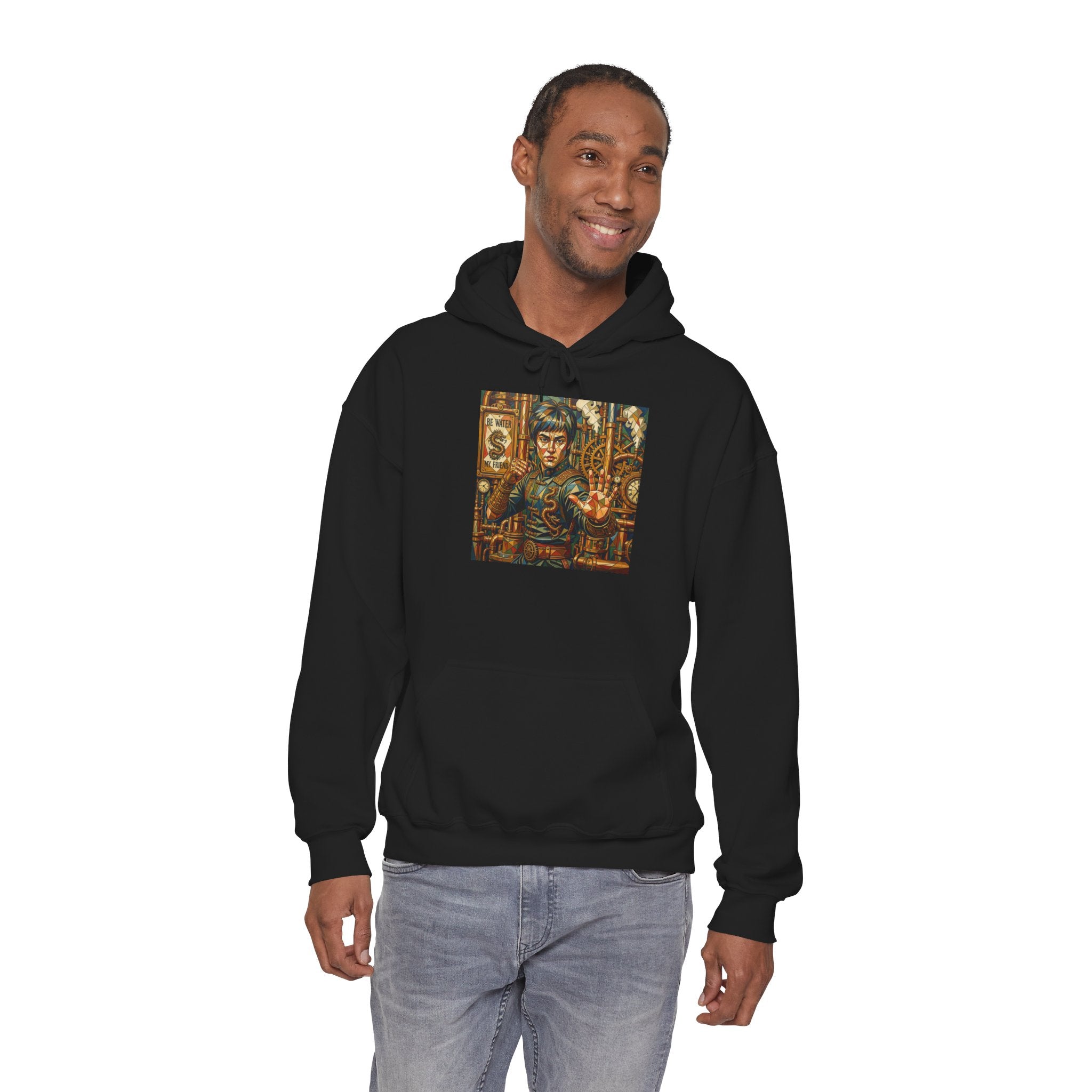 Hoodie —Steampunk Bruce Lee Artwork Hooded Sweatshirt