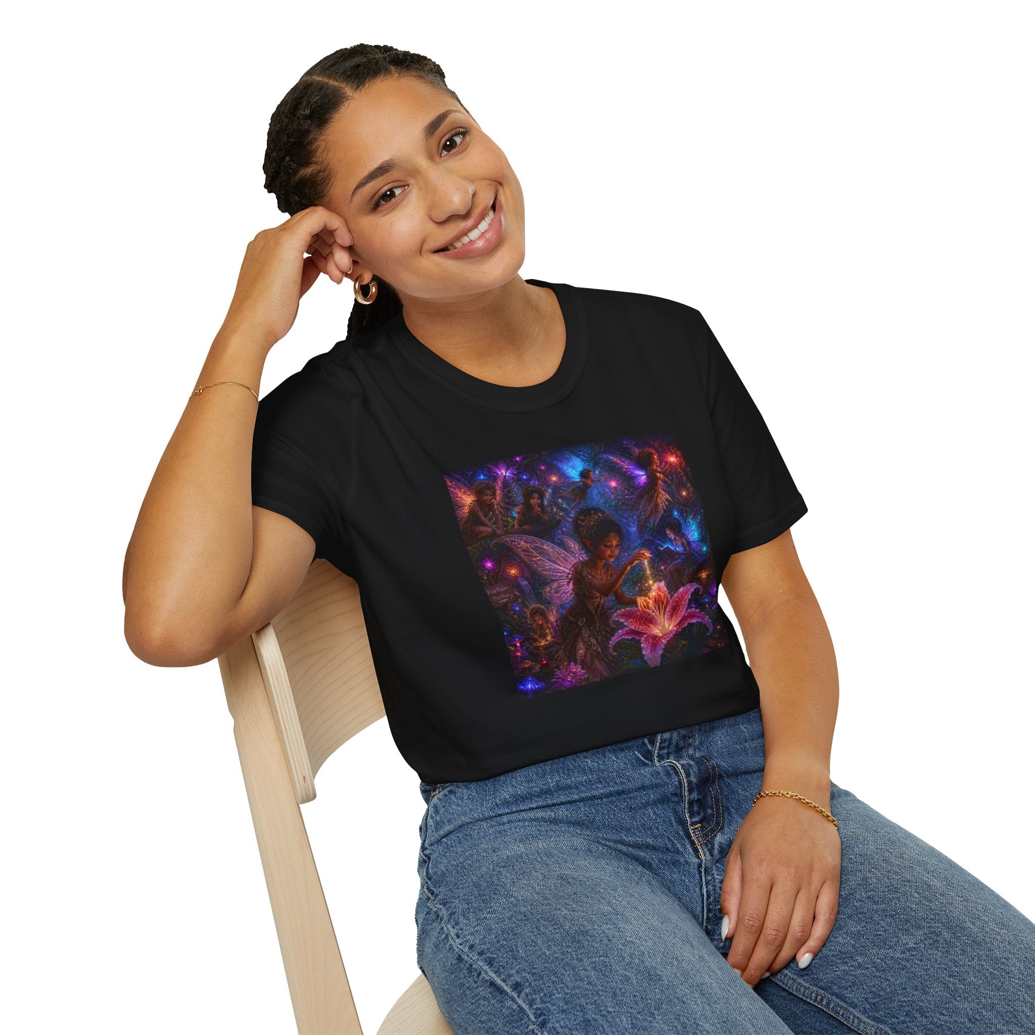 Fairy Garden T-Shirt — Enchanted Nightlight Wings Design